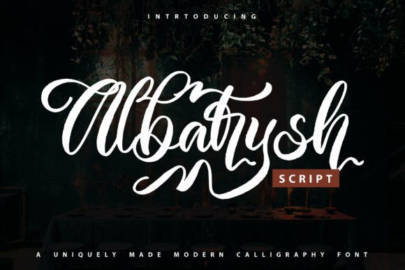 Albatrysh Font: Bold Script for Classy Designs