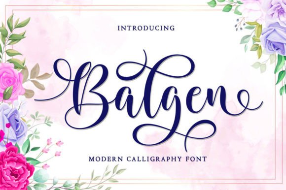Balgen Modern Script Font for Elegant Web Design