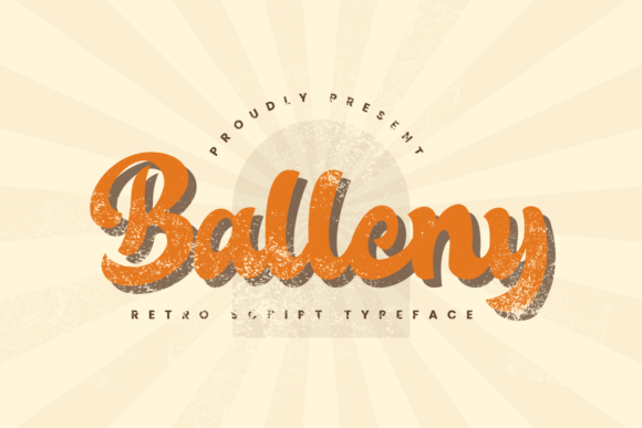 Balleny Retro Script Font for Vintage Branding