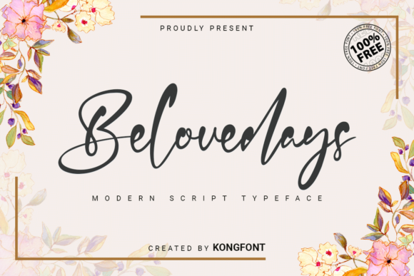 Belovedays: The Casual Script Font for Cohesive Brand Identity