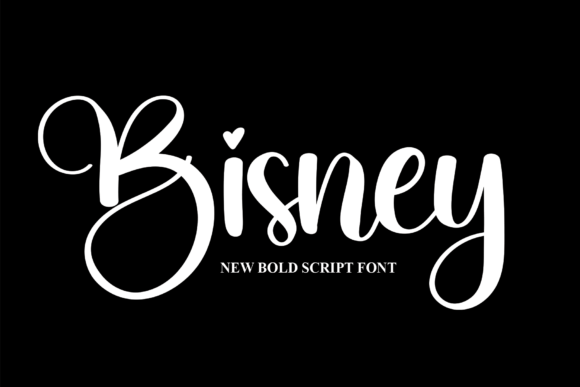 Bisney Script Font for Modern Handmade Creations