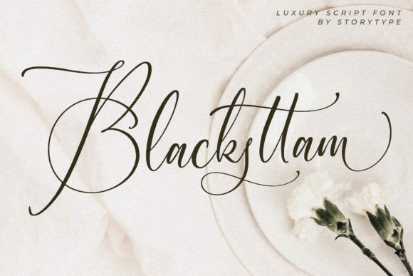 Blacksttam: A Modern Script Font for Premium Branding