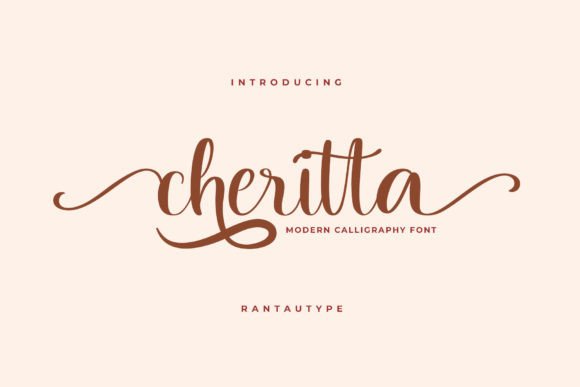 Cheritta: A Script Font for Crafting Elegance and Branding
