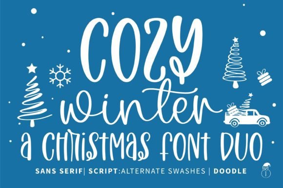 Cozy Winter Duo Font: A Warm Handwritten Design