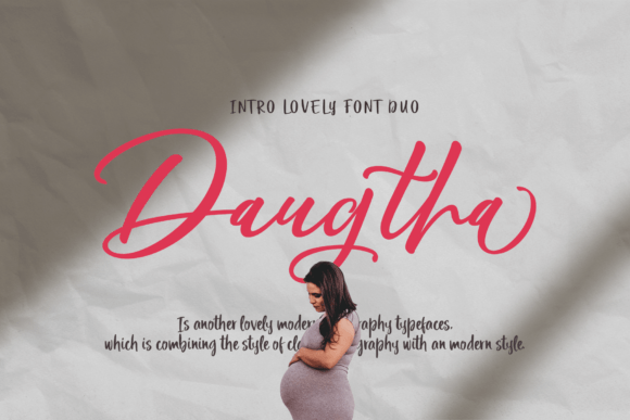 Daugtha Font: A Modern Script Typeface for Creative Branding