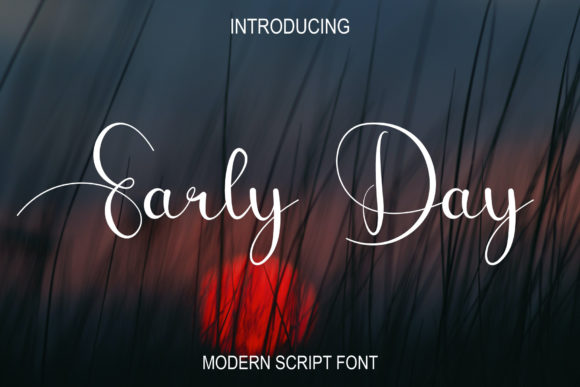 Early Day Typeface: A Graceful Script for Handmade Brands