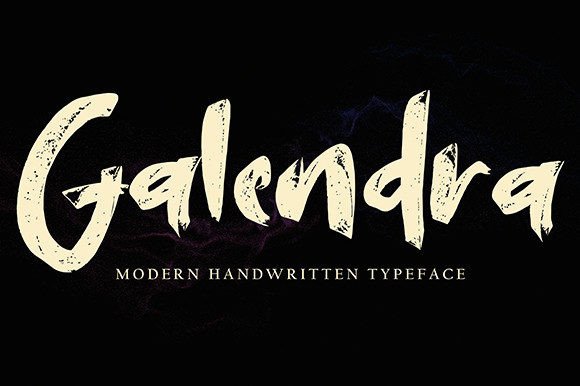 Galendra Font: A Bold Brush Script for Editorial Design