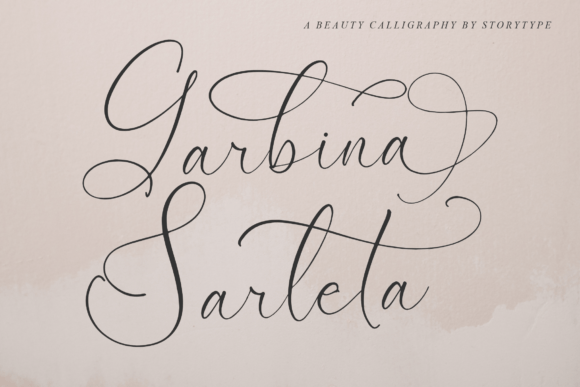 Garbina Sarleta: A Script Font for Digital Designers