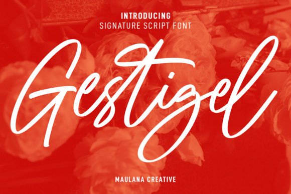 Gestigel: A Romantic Script Font for Editorial Design