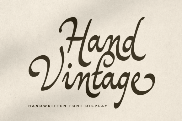 Hand Vintage: A Retro Script Handwritten Font for Authentic Branding