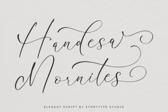 Handesa Mornites: Elevating Editorial Design with Modern Script Typography