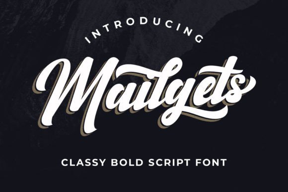Mailgets: Bold Script Font for Memorable Branding