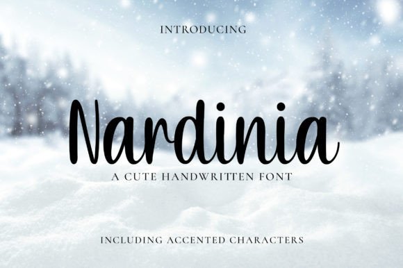 Nardinia: The Enchanting Handwritten Font for Romantic Brand Identity