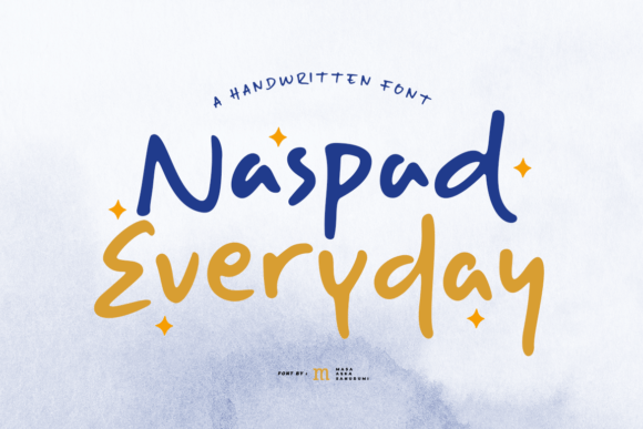 Naspad Everyday Font: A Playful Script for Creative Product Makers