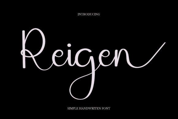 Reigen Font Review: A Handwritten Script for Creative Campaigns