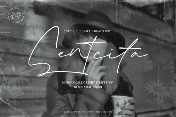 Sentcita: A Premium Script Font for Editorial Design