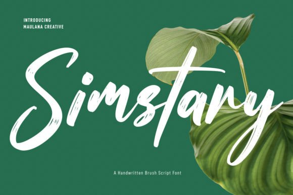 Simstary Font: A Modern Script for Editorial Design