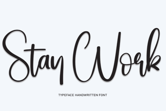 Stay Work Font: A Contemporary Script for Digital Designers