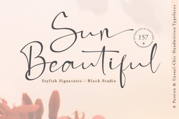 Sun Beautiful: Elegant Script Fonts for Premium Web Design