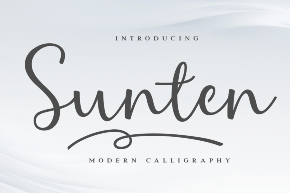 Sunten Script Font for Elegant Invitations and Greeting Cards