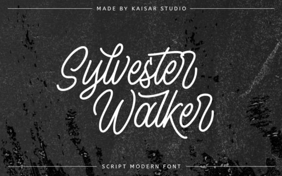 Sylvester Walker Font in Real Campaign Design