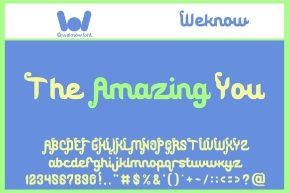The Amazing You Font: A Playful Script for Editorial Design