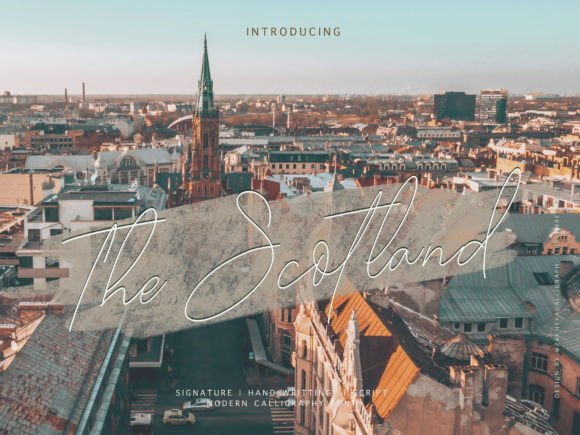 The Scotland Script Font for Handmade Labels and Elegant Invitations