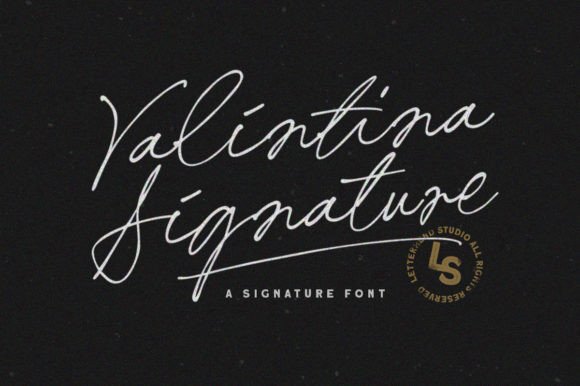 Valintina Signature: The Handwritten Script Font for Polished Branding